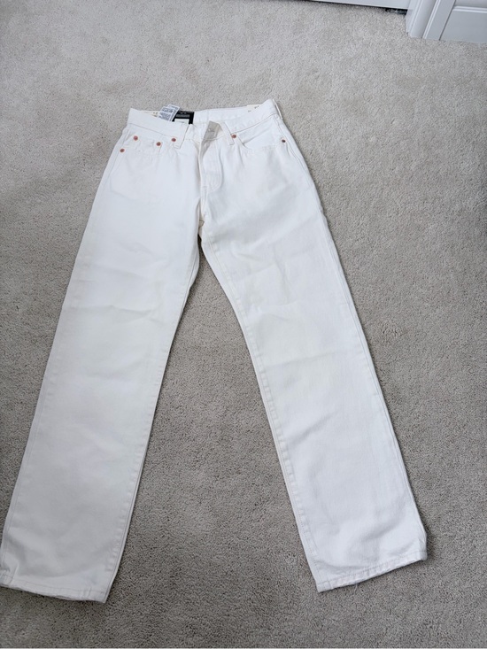 Levi's Denim - Levi's White Wide Leg Jeans